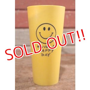 画像: dp-201001-07 Have A Happy Day / 1970's Smile Plastic Tumbler