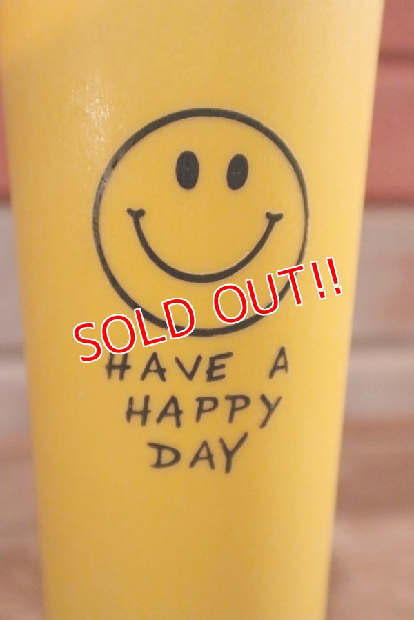 画像2: dp-201001-07 Have A Happy Day / 1970's Smile Plastic Tumbler