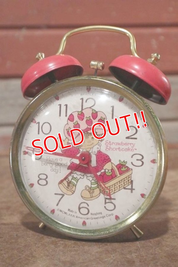 画像1: ct-201001-25 Strawberry Shortcake / BRADLEY 1980's Alarm Clock