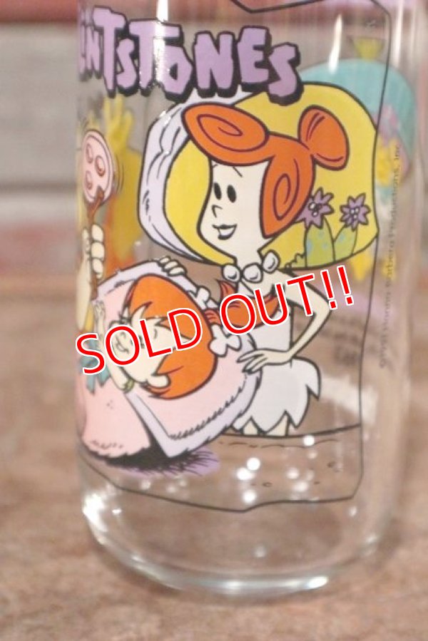 画像3: gs-201001-09 The Flintstones / Hardee's 1991 "The Blessed Event" Glass