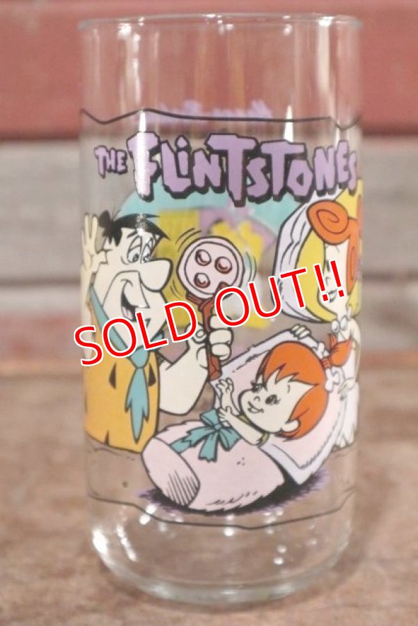 画像1: gs-201001-09 The Flintstones / Hardee's 1991 "The Blessed Event" Glass