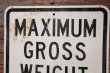 画像2: dp-201001-16 Road Sign "MAXIMUM GROSS WEIGHT 4 TONS "