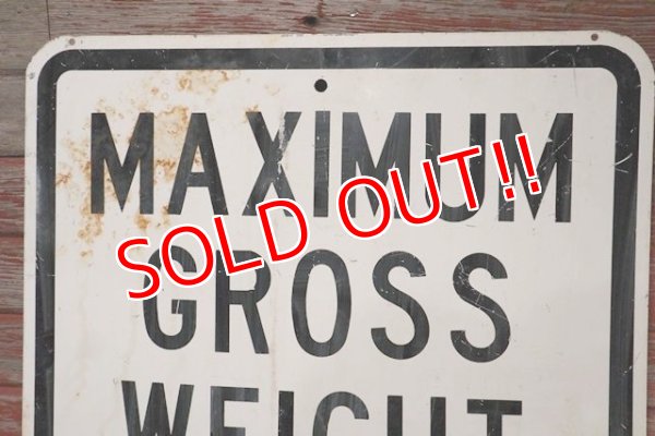 画像2: dp-201001-16 Road Sign "MAXIMUM GROSS WEIGHT 4 TONS "
