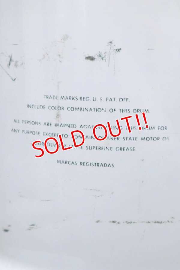 画像8: dp-201001-17 QUAKER STATE / 1980's 120 LBS. Motor Oil Can