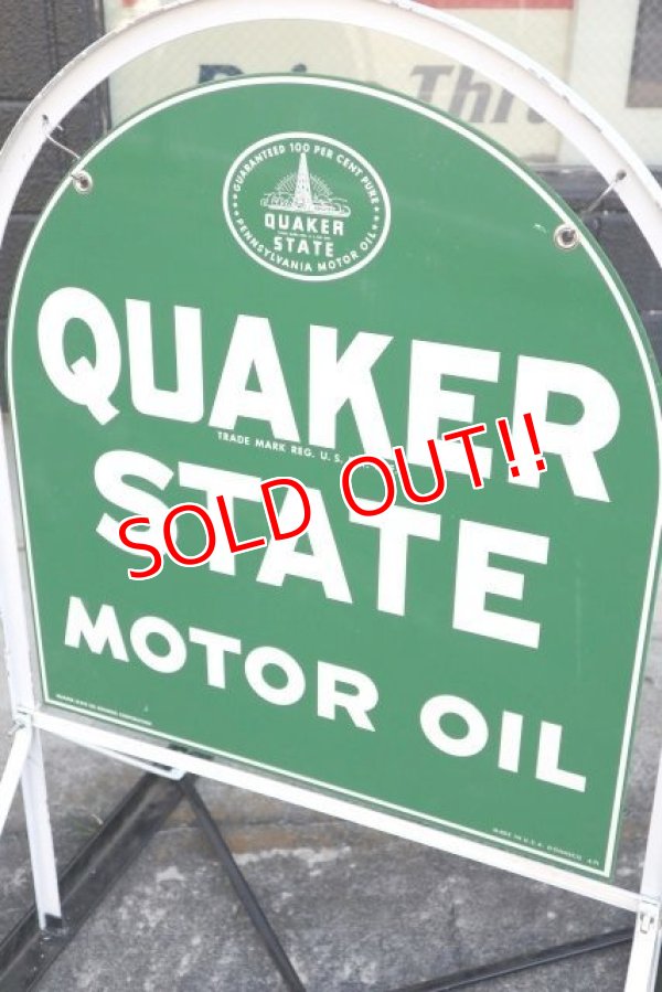 画像2: dp-200901-55 QUAKER STATE / 1970's Stand Sign
