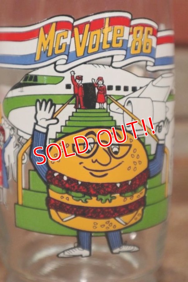 画像2: nt-200501-02 McDonald's / Mc Vote '86 “Big Mac" Glass