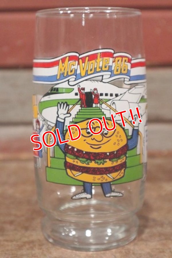 画像1: nt-200501-02 McDonald's / Mc Vote '86 “Big Mac" Glass