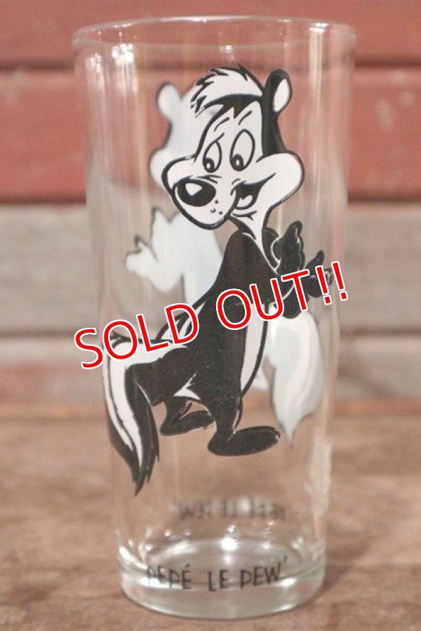 画像1: gs-201001-06 Pepe Le Pew / PEPSI 1973 Collector Series Glass