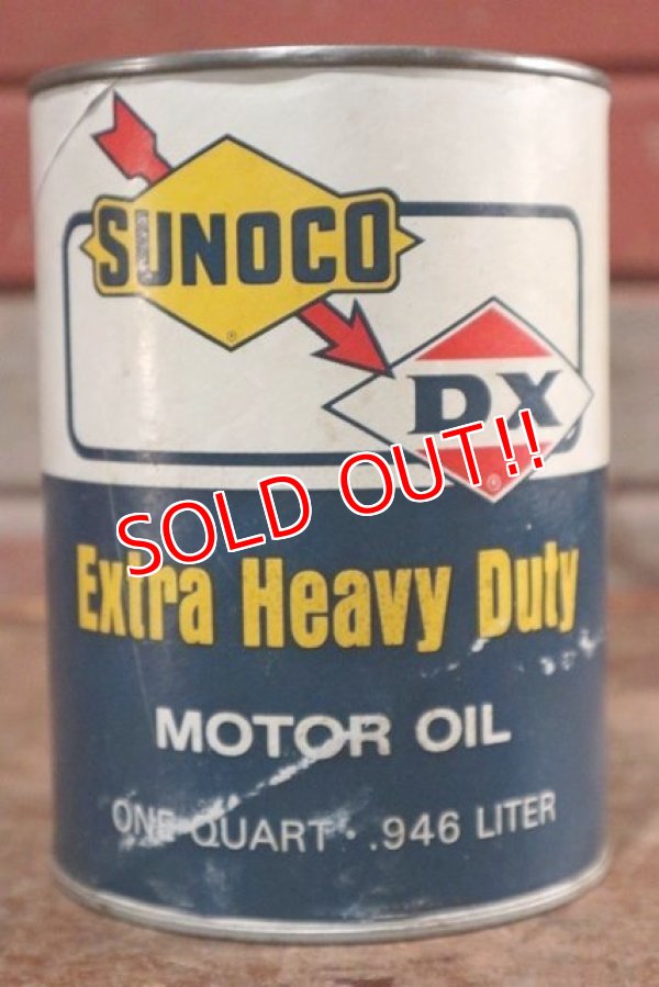 画像1: dp-201001-36 SUNOCO DX / One Quart Motor Oil Can