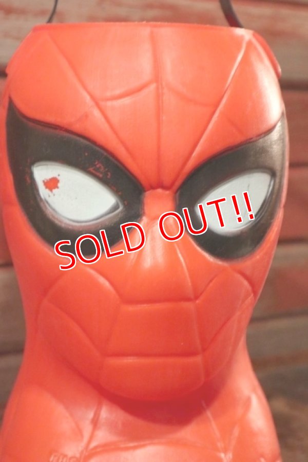 画像2: ct-201001-66 Spider-man / 1979 Halloween Candy Bucket Container