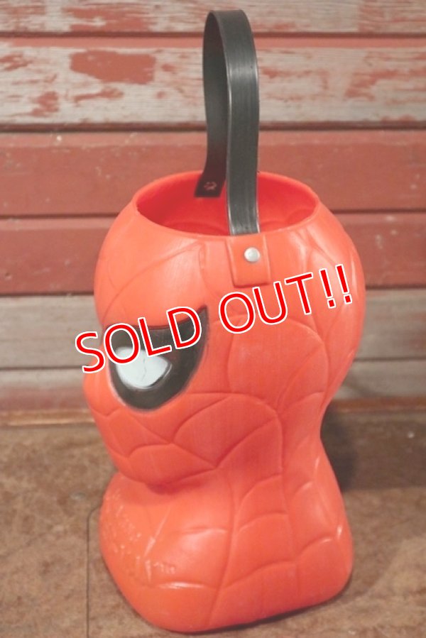 画像5: ct-201001-66 Spider-man / 1979 Halloween Candy Bucket Container
