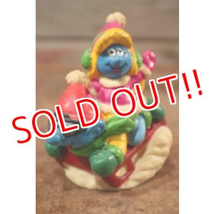 画像: ct-201101-06 Smurf & Smurfette 1997 Candy Topper "Snow Flyer"