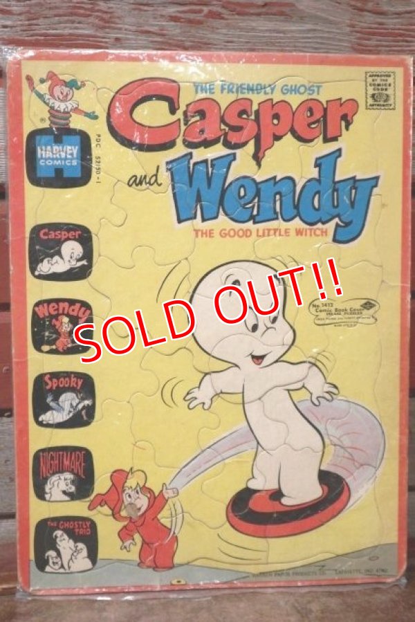 画像1: ct-201001-97 Casper and Wendy / 1960's Frame Tray Puzzle