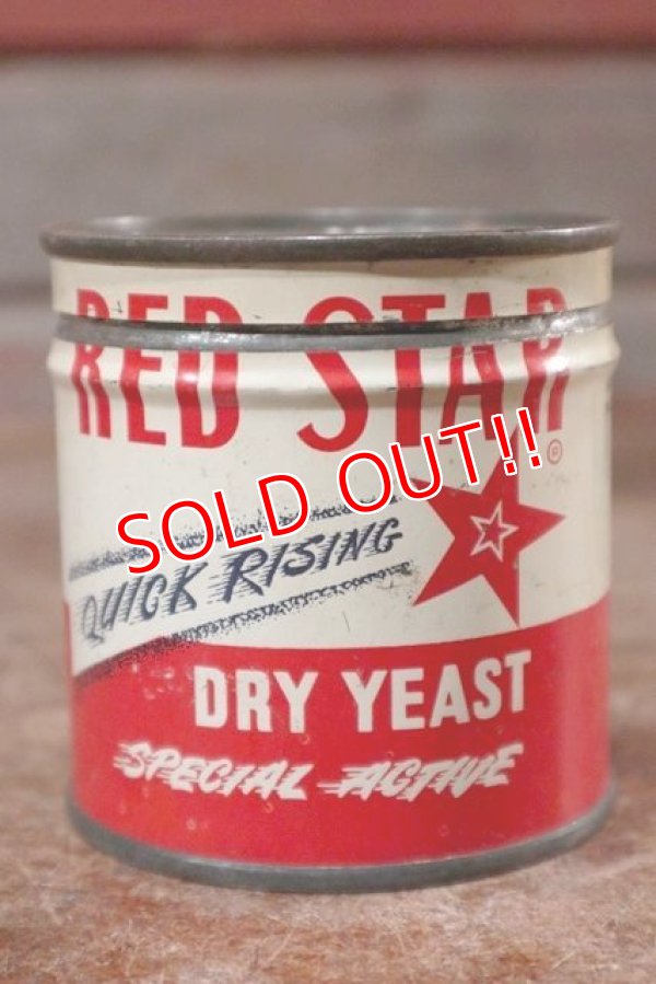 画像1: dp-201101-49 RED STAR DRY YEAST / Vintage Tin Can