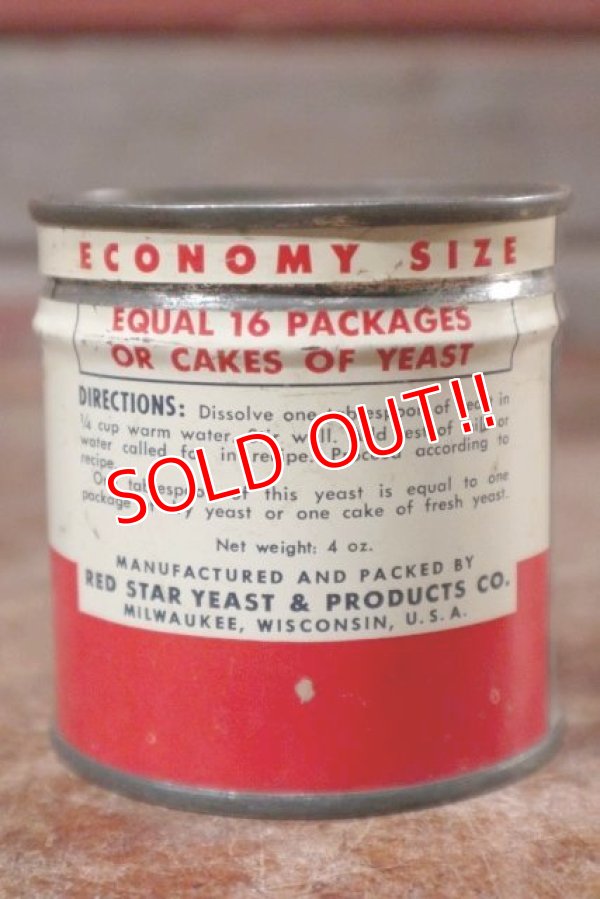 画像2: dp-201101-49 RED STAR DRY YEAST / Vintage Tin Can