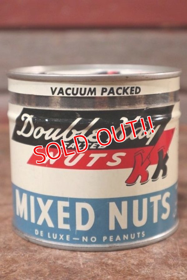 画像1: dp-201101-50 Double Kay Mixed Nuts / Vintage Tin Can