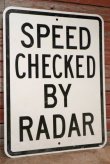 画像1: dp-201101-71 Road sign "SPEED CHECKED BY RADER"