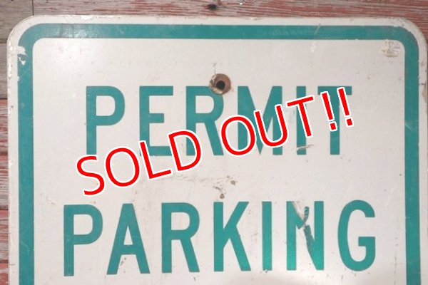 画像2: dp-201101-70 Road Sign "PERMIT PARKING ONLY"