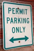 画像1: dp-201101-70 Road Sign "PERMIT PARKING ONLY"