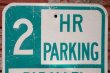 画像2: dp-201101-65 Road Sign "2 HR PARLING PARALLEL ONLY"