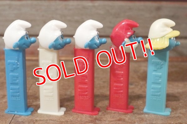 画像4: pz-201101-01 Smurfs / 1990's PEZ Dispenser Set