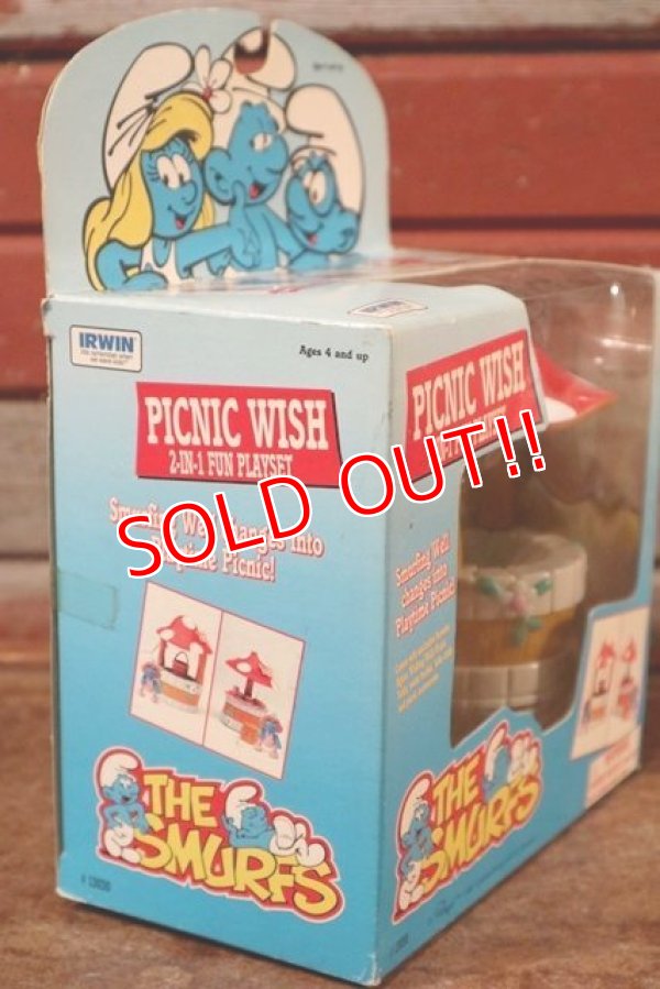 画像4: ct-201101-41 Smurf / 1990's Sassette PICNIC WISH Play Set