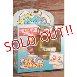 画像: ct-201101-41 Smurf / 1990's Sassette PICNIC WISH Play Set