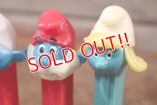 画像3: pz-201101-01 Smurfs / 1990's PEZ Dispenser Set