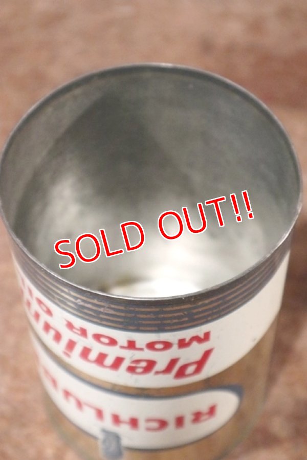 画像7: dp-201101-60 RICHFIELD / One Quart Motor Oil Can