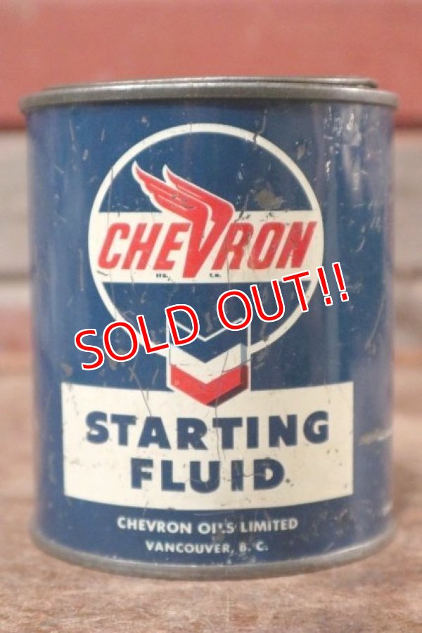 画像1: dp-201101-54 CHEVRON / 1950's Starting Fluid Can