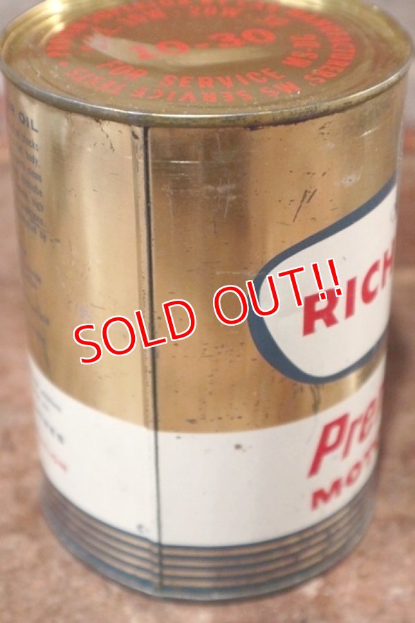 画像5: dp-201101-60 RICHFIELD / One Quart Motor Oil Can