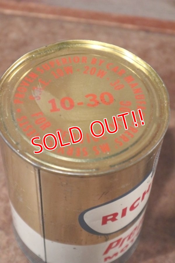 画像6: dp-201101-60 RICHFIELD / One Quart Motor Oil Can