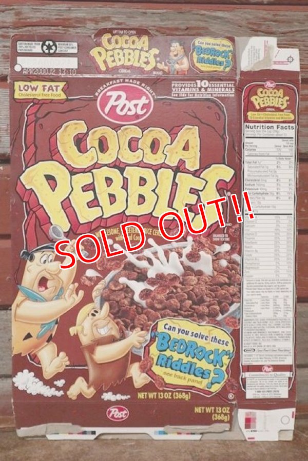 画像1: ct-201114-93 The Flintstones / Post 1996 Cocoa Pebbles Cereal Box