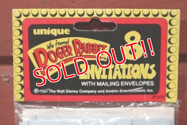 画像2: ct-201114-63 Roger Rabbit / 1987 Invitations