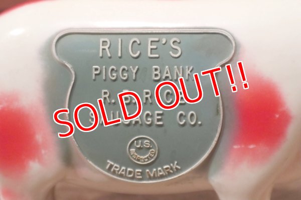 画像2: ct-201114-50 R.B.Rice Sausage Company / 1950's Piggy Bank