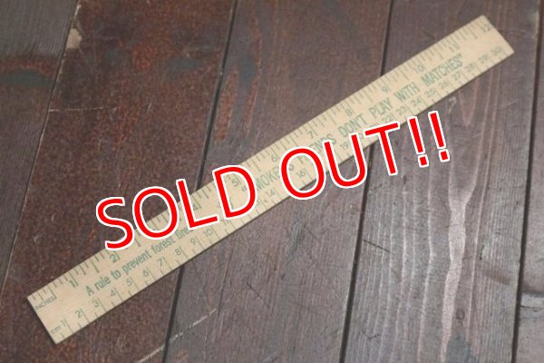 画像2: ct-201101-64 Smokey Bear / Wood Ruler