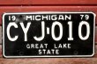 画像1: dp-201114-37 1970's License Plate "MICHIGAN"