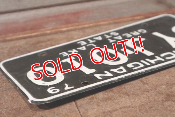 画像5: dp-201114-37 1970's License Plate "MICHIGAN"