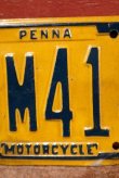 画像3: dp-201114-37 1970's Motorcycle License Plate "Pennsylvania"