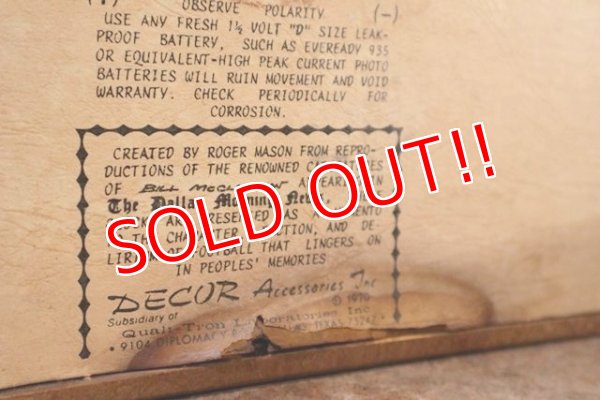 画像11: dp-201114-02 COLUMBIA LIONS / 1970 Wall Clock