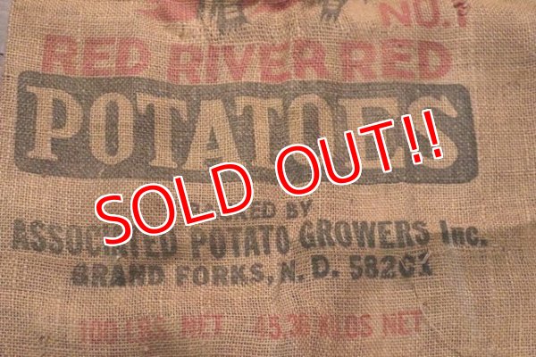 画像4: dp-201114-30 Nodal Red River Red / Vintage Potatoes Bag