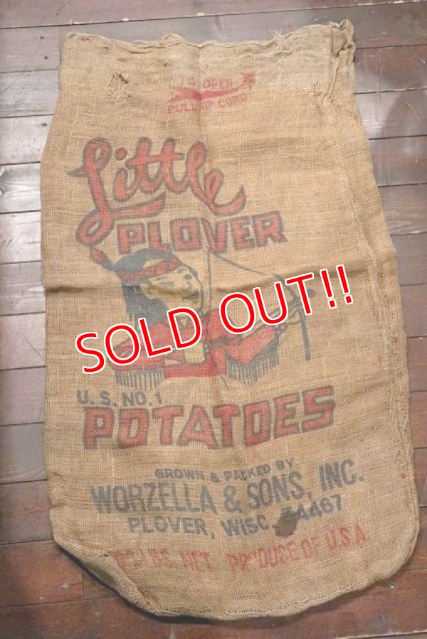 画像1: dp-201114-29 Little PLOVER / Vintage Potatoes Bag