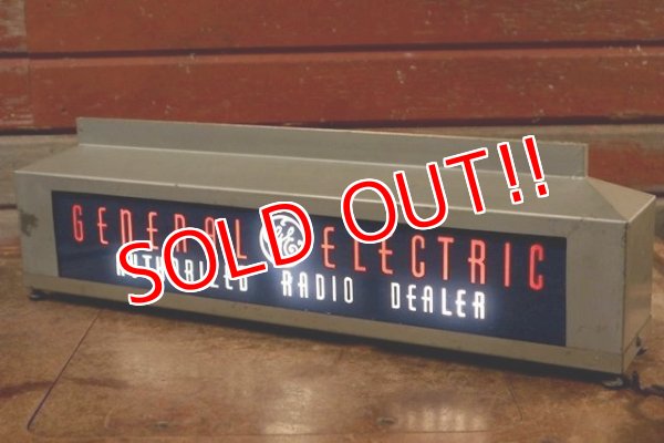 画像2: dp-201114-08 GENERAL ELECTRIC / 1940's-1950's Authorized Radio Dealer Lighted Sign