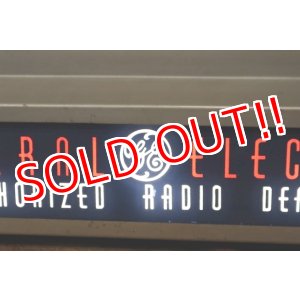 画像: dp-201114-08 GENERAL ELECTRIC / 1940's-1950's Authorized Radio Dealer Lighted Sign