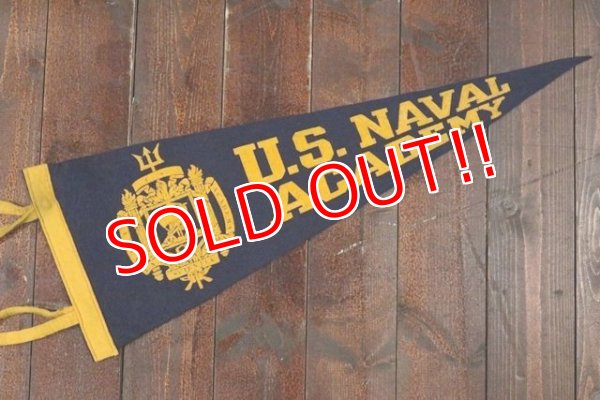 画像1: ct-201114-32 U.S. NAVAL ACADEMY / Vintage  Pennant