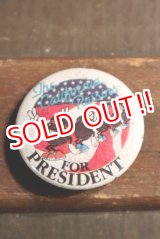 画像: ct-201114-125 California Raisins / 1980's Pinback "FOR PREDIDENT"