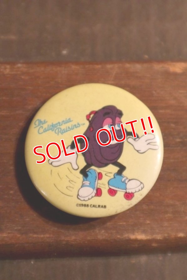 画像1: ct-201114-125 California Raisins / 1988 Pinback "Roller Skate"