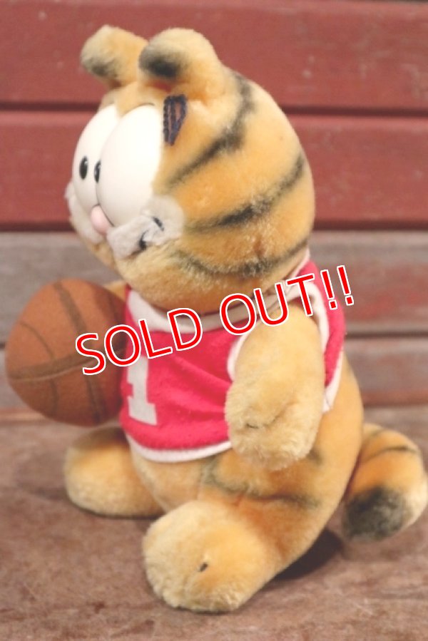 画像4: ct-201114-88 Garfield / DAKIN 1980's Plush Doll "Basketball"