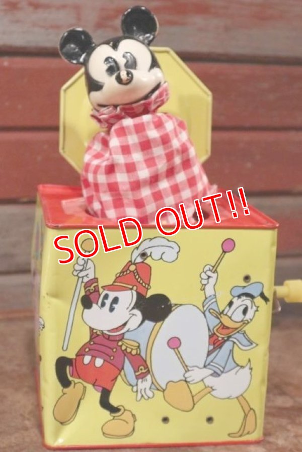 画像1: ct-201101-71 Mickey Mouse / 1960's Musical Jack in the Box