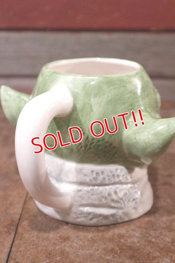 画像5: ct-201101-73 【SALE】STAR WARS / Yoda 1990's Ceramic Face Mug